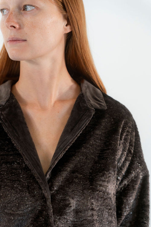 CHEMISE MOCCA & SILVER