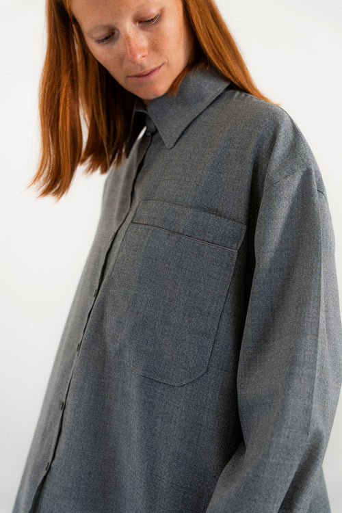 CHEMISE  FORMAL GRAY