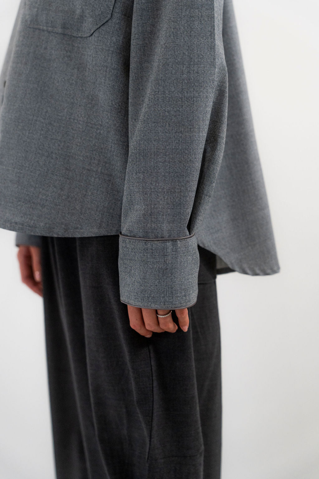 CHEMISE  FORMAL GRAY